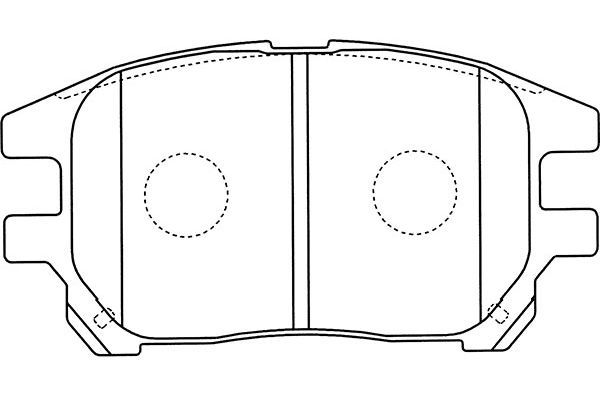 KAVO PARTS Комплект тормозных колодок, дисковый тормоз BP-9111